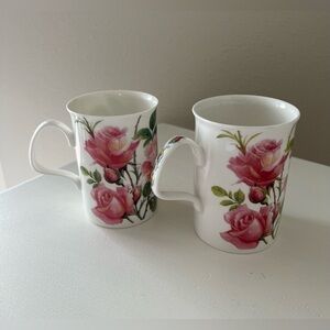 Roy Kirkham | English Rose Fine Bone China Cups Vintage 1992 | Set of 2